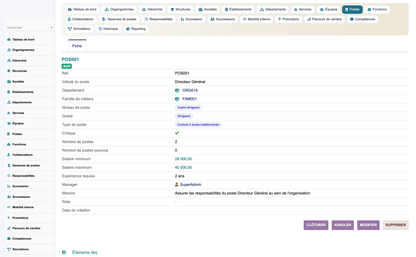 HR Organization Chart Management - Dolibarr