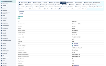 Biometric Time & Attendance Management - Dolibarr