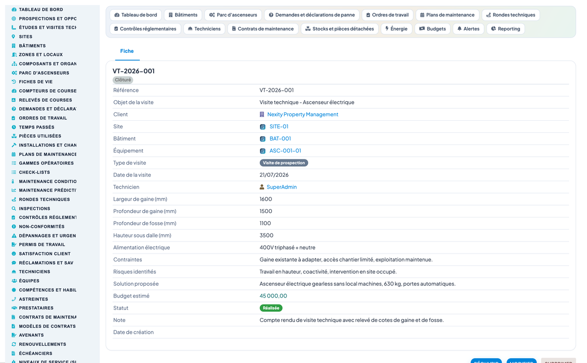 Elevator & Vertical-Transport Management for Dolibarr
