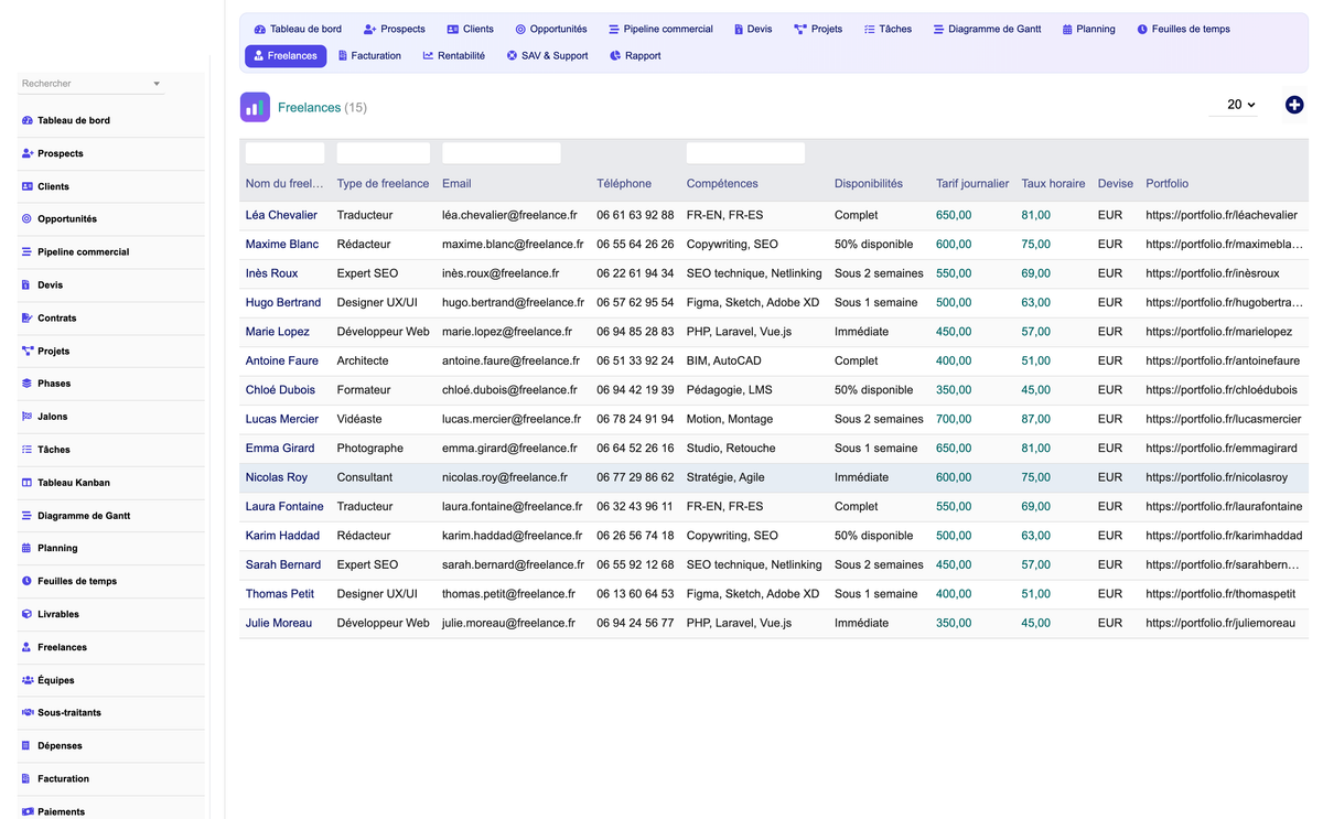 DoliResources - Dolibarr - 16_freelances_list