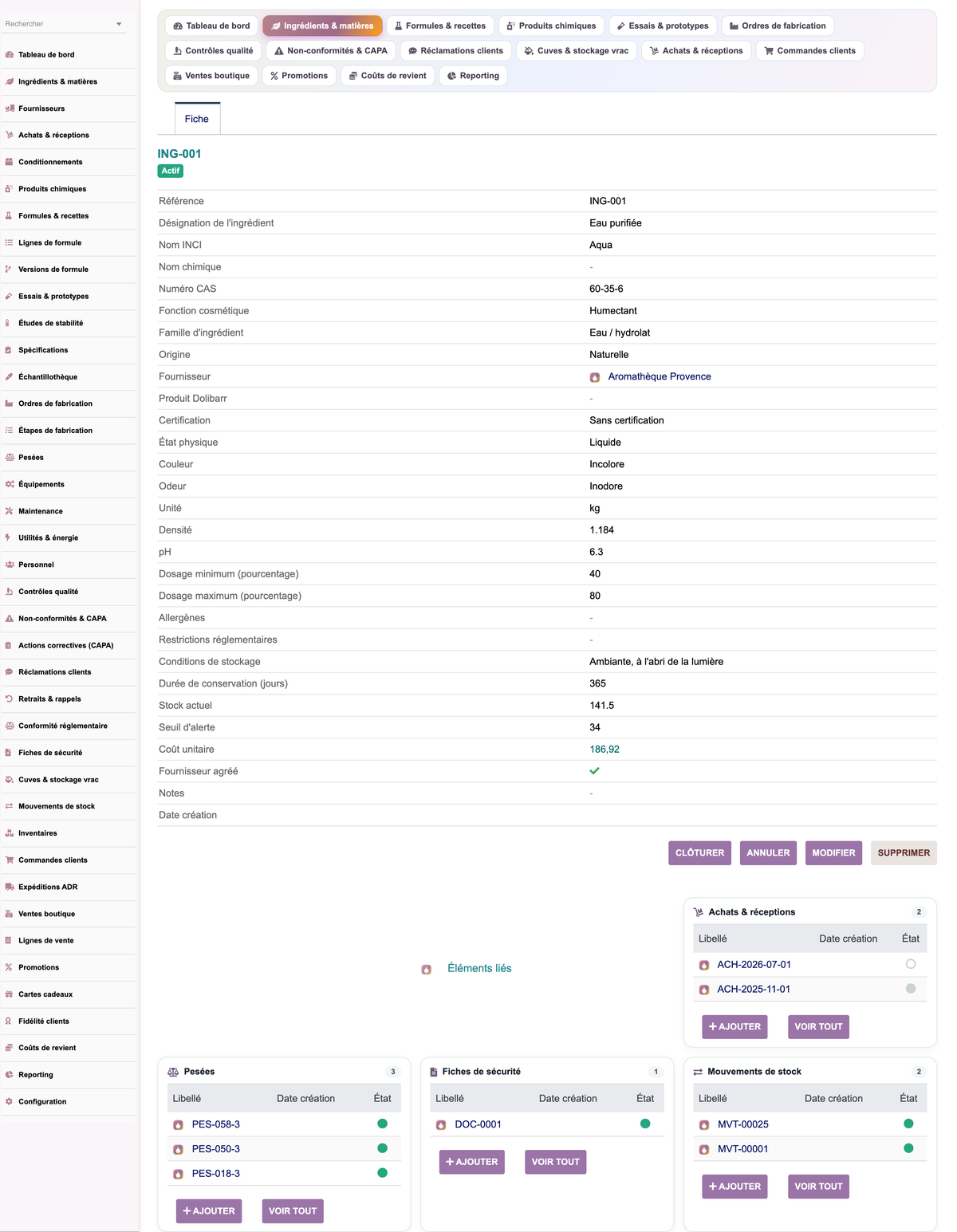 A complete Cosmetics ERP module for Dolibarr