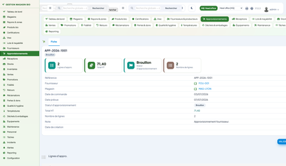 Organic Store Management for Dolibarr