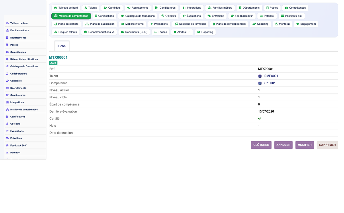 HR Performance Evaluation Management - Dolibarr