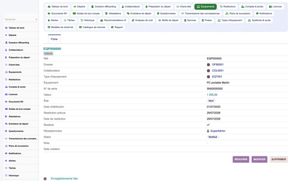 HR Offboarding Management - Dolibarr
