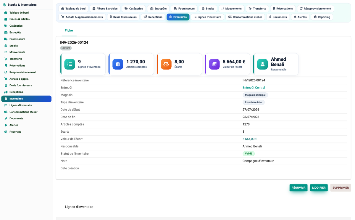 Stock & Inventory Management - Dolibarr