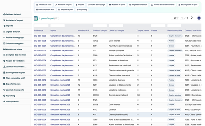 Import Chart of Accounts from CSV or Excel for Dolibarr