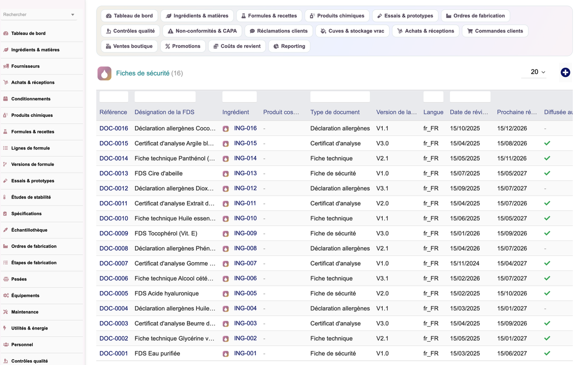 A complete Cosmetics ERP module for Dolibarr