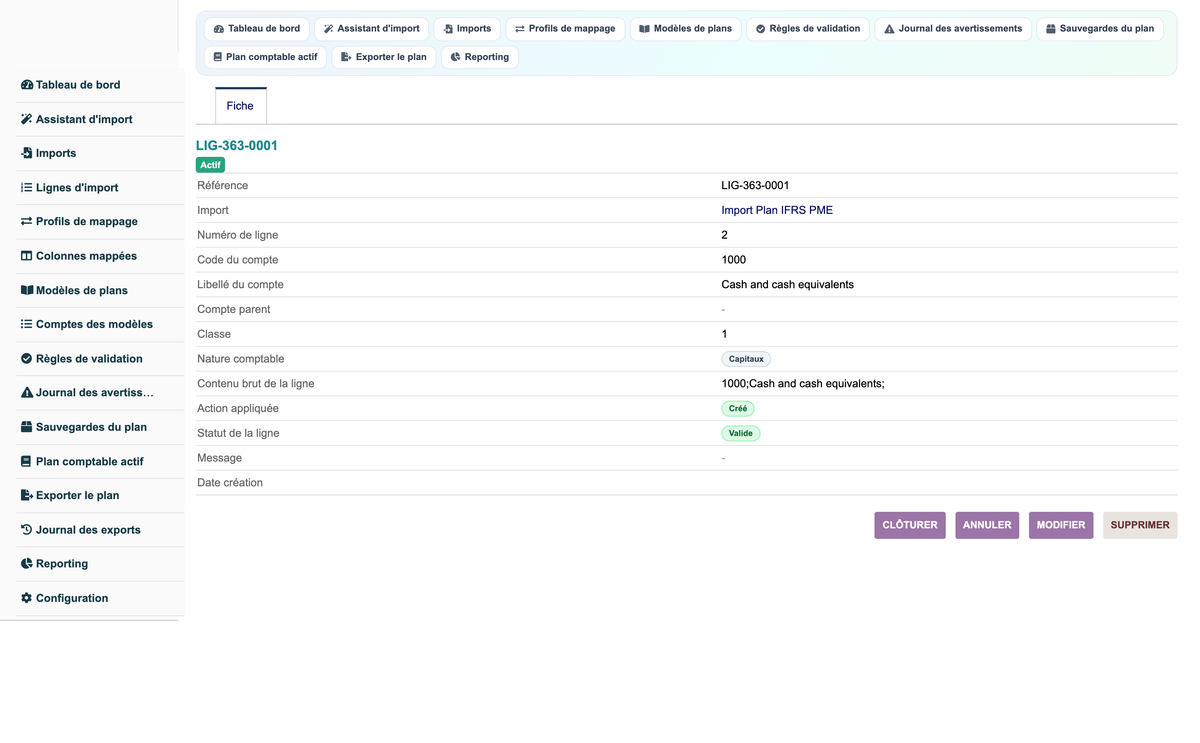 Import Chart of Accounts from CSV or Excel for Dolibarr