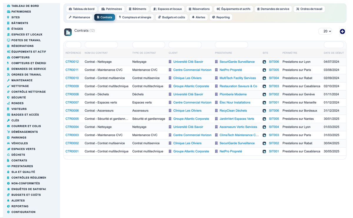 Facility Management Advanced - Dolibarr