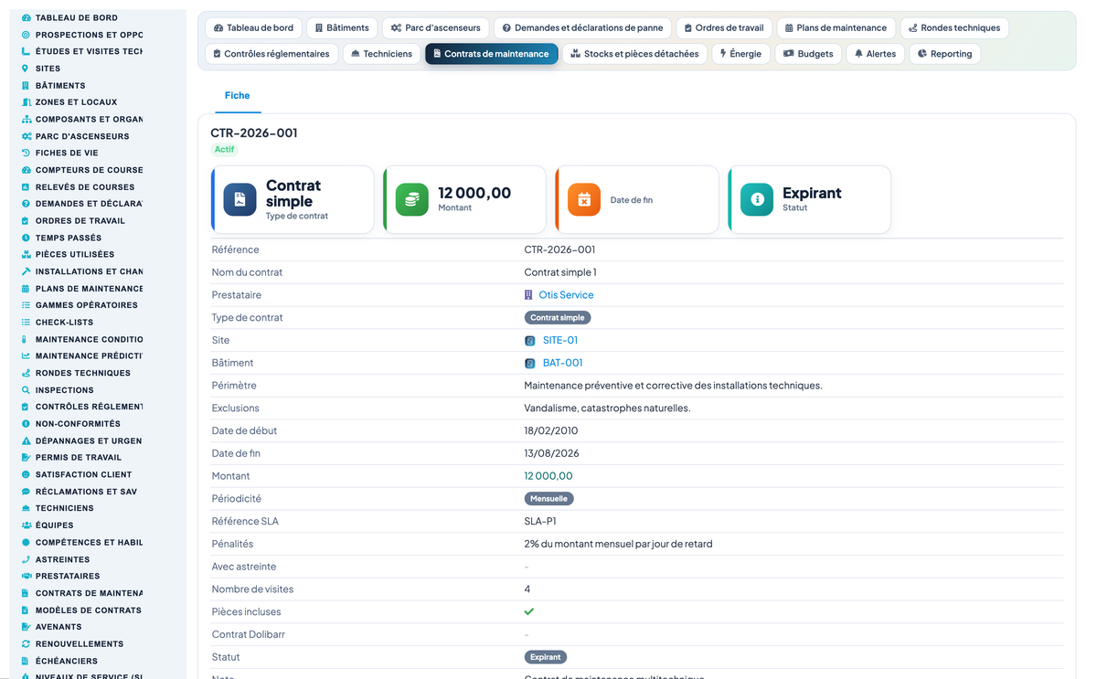 Elevator & Vertical-Transport Management for Dolibarr