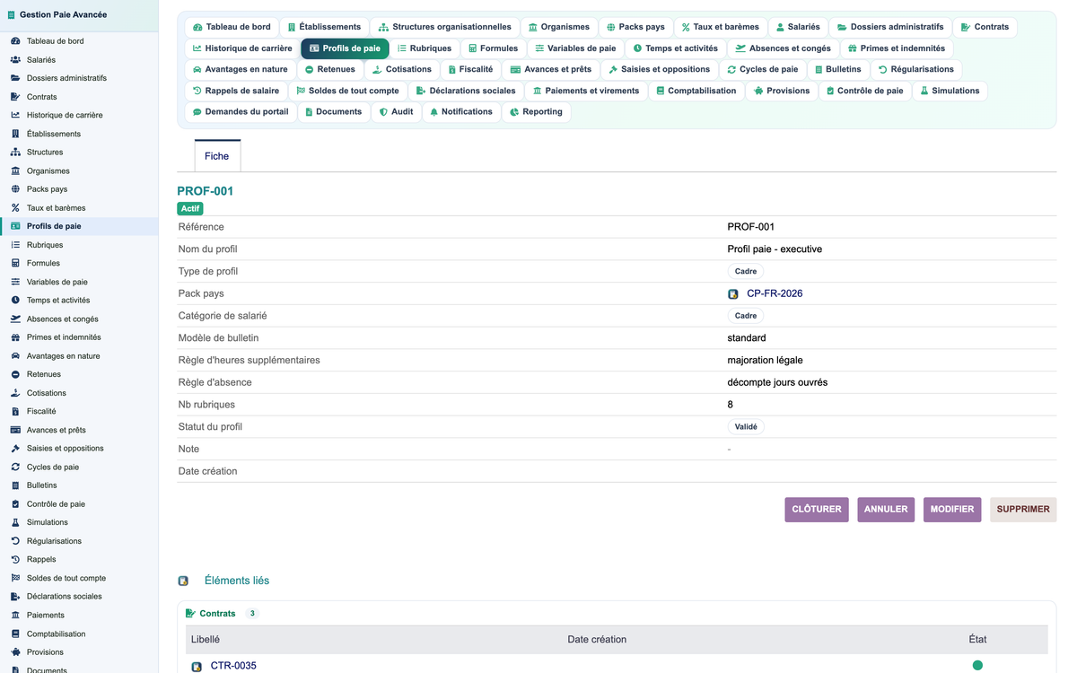 Advanced Payroll Management - Dolibarr