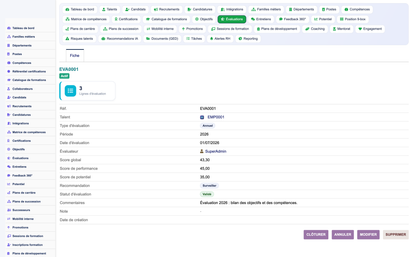 HR Performance Evaluation Management - Dolibarr