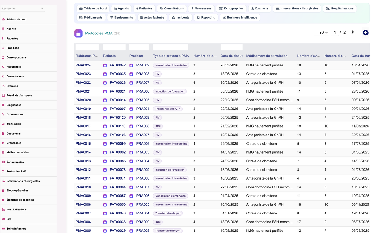 DoliResources - Dolibarr - 22_list_gynartprotocol