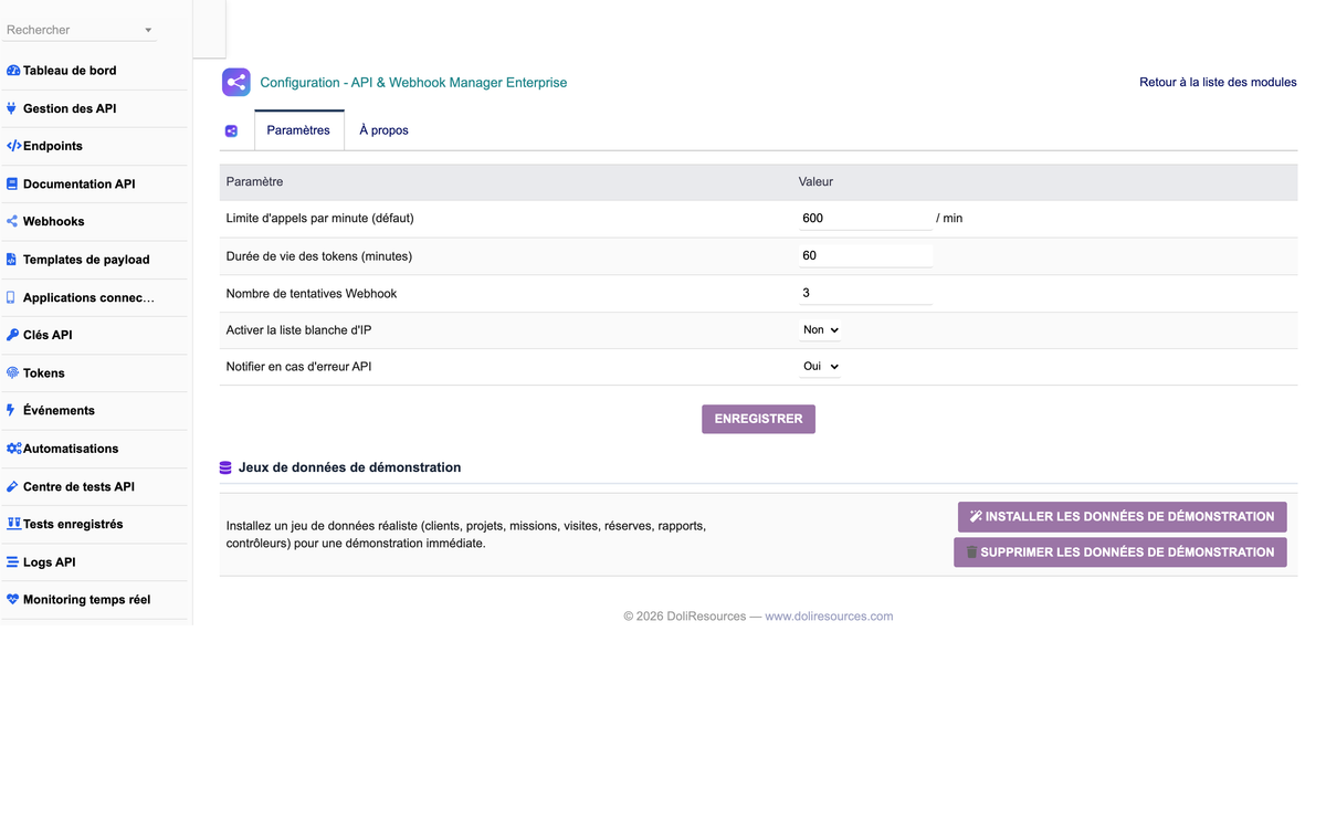 DoliResources - Dolibarr - 22_parametrage