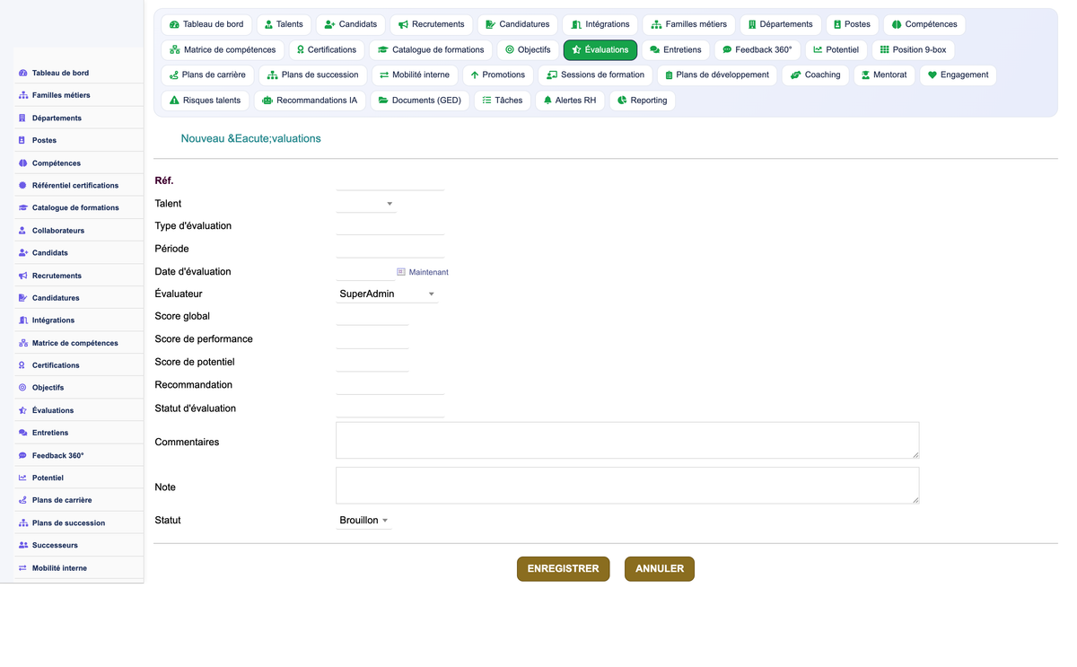 HR Performance Evaluation Management - Dolibarr