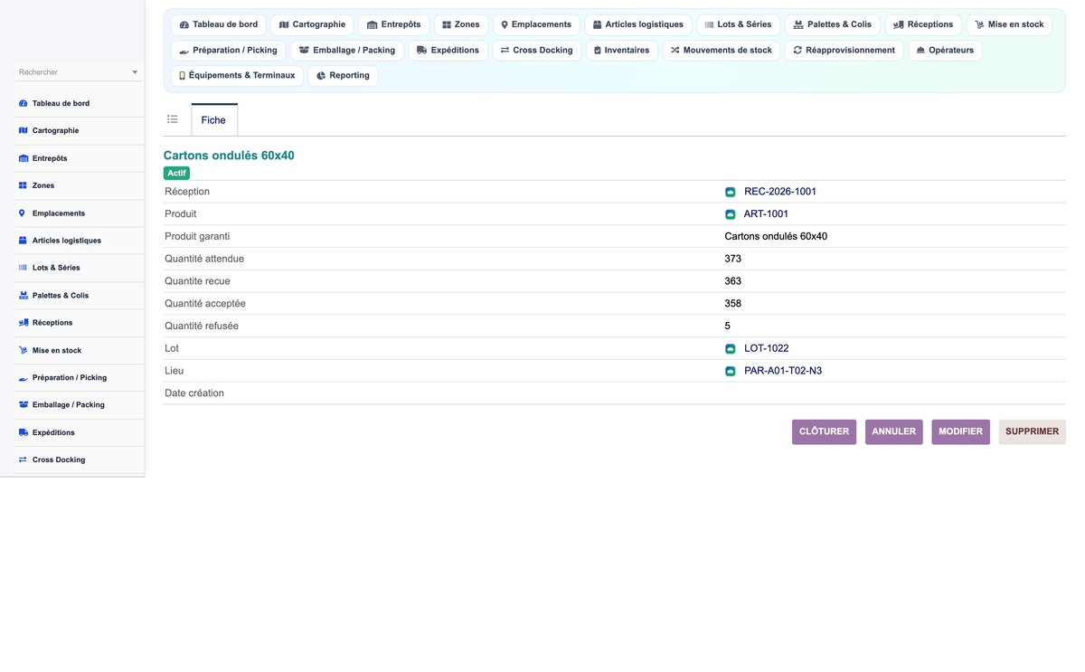 Advanced Warehouse Management System - Dolibarr