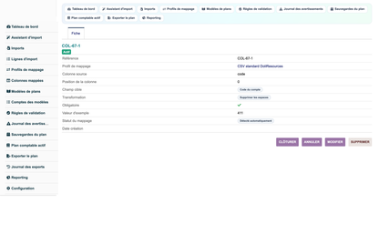 Import Chart of Accounts from CSV or Excel for Dolibarr