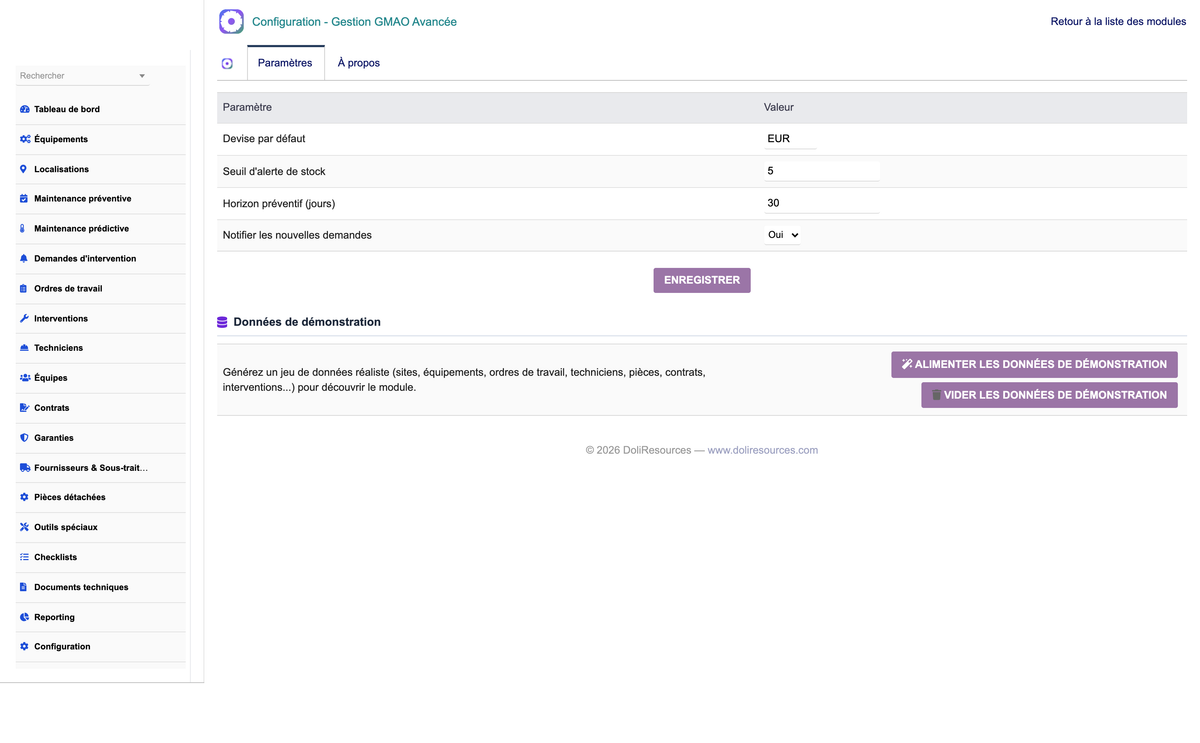 DoliResources - Dolibarr - 24_parametrage