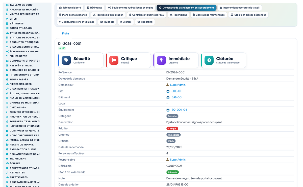 Wet Networks Management — Advanced - Dolibarr