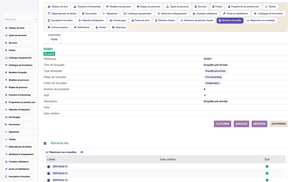HR Onboarding Management  - Dolibarr