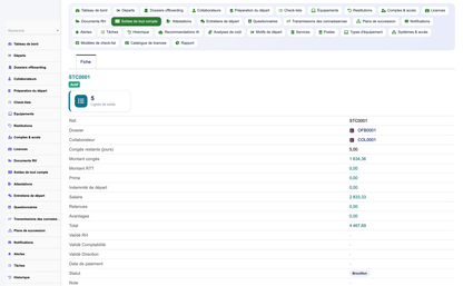 HR Offboarding Management - Dolibarr