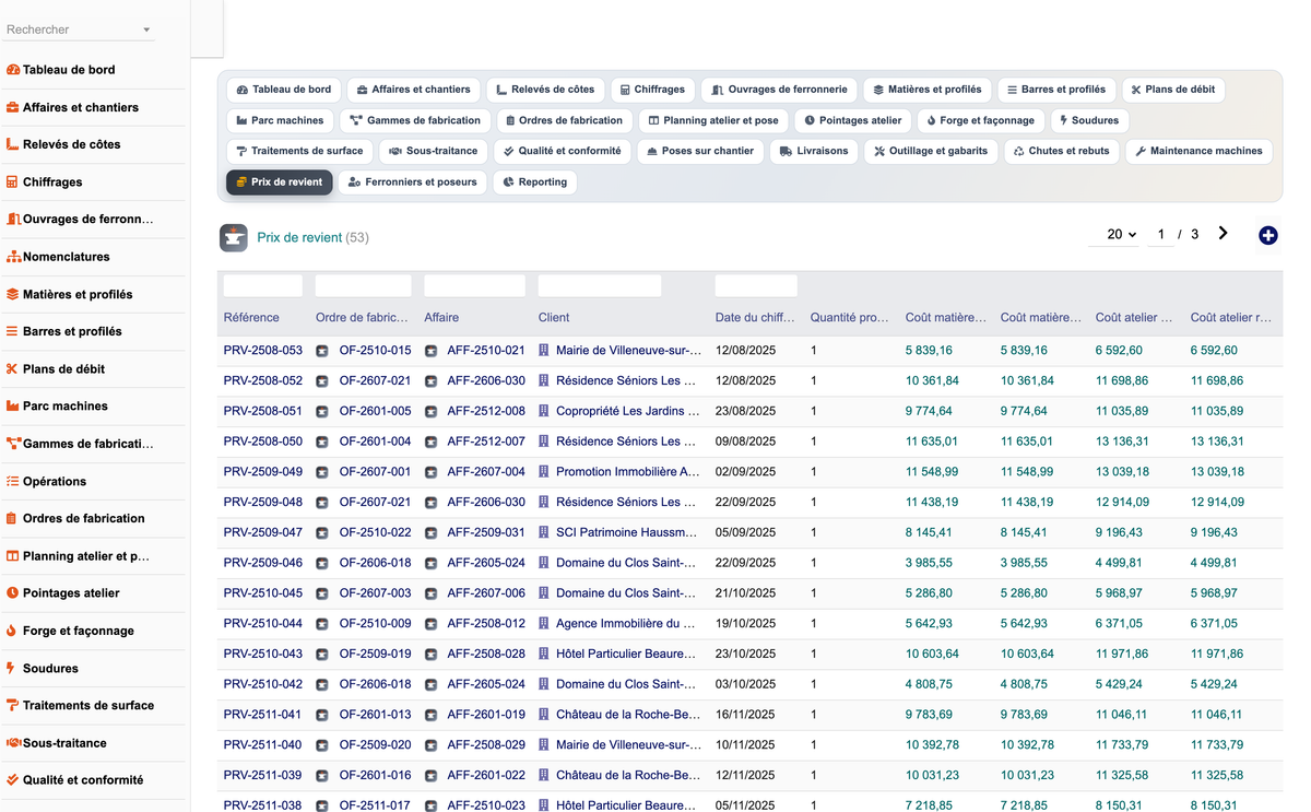 DoliResources - Dolibarr - 26_liste_costing