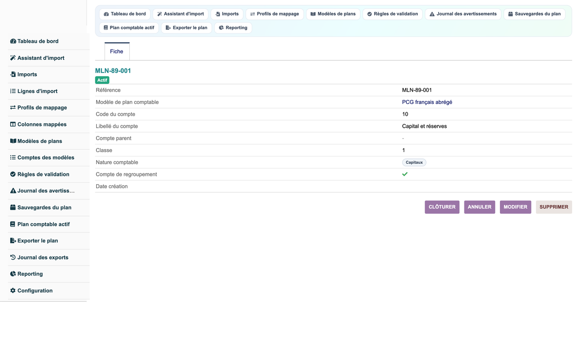 Import Chart of Accounts from CSV or Excel for Dolibarr