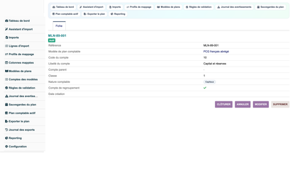Import Chart of Accounts from CSV or Excel for Dolibarr
