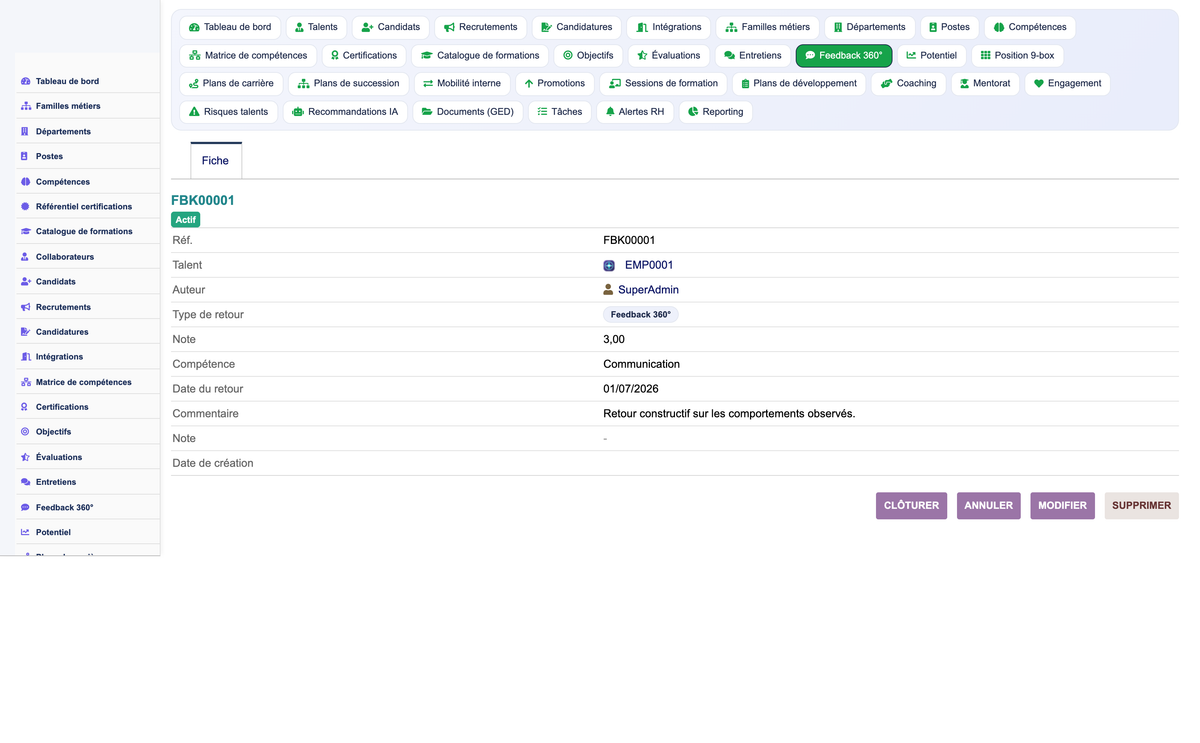 HR Performance Evaluation Management - Dolibarr
