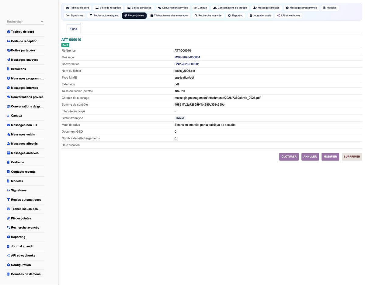 MESSAGING MANAGEMENT - Dolibarr
