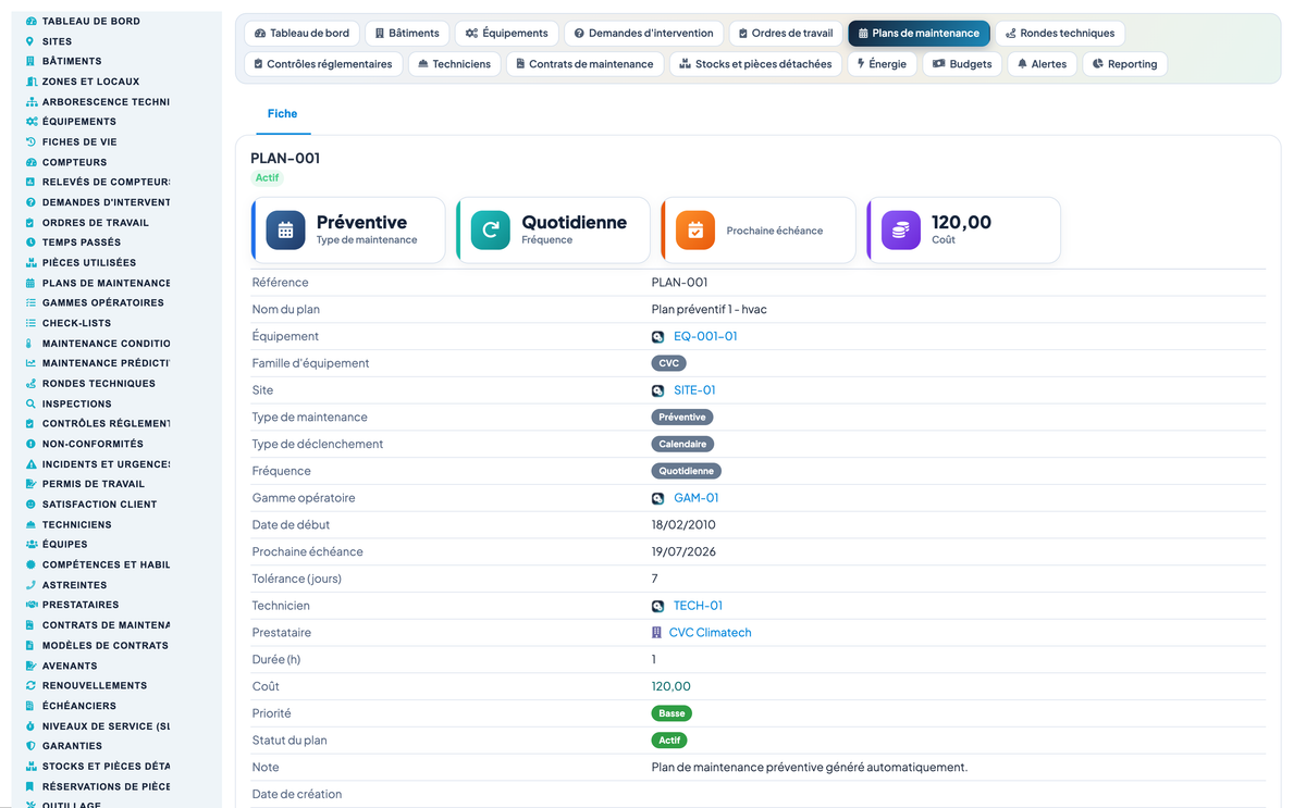 Advanced Maintenance Contract Management - Dolibarr