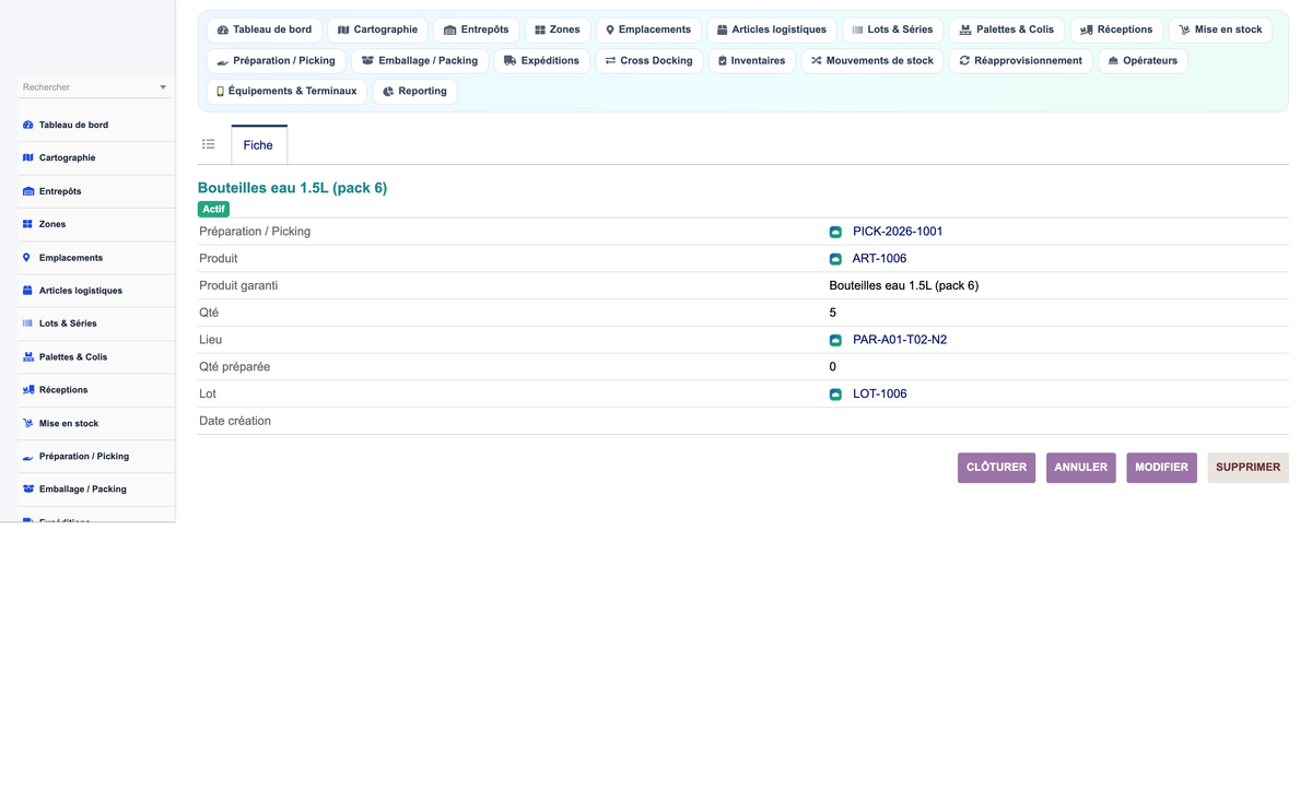 Advanced Warehouse Management System - Dolibarr