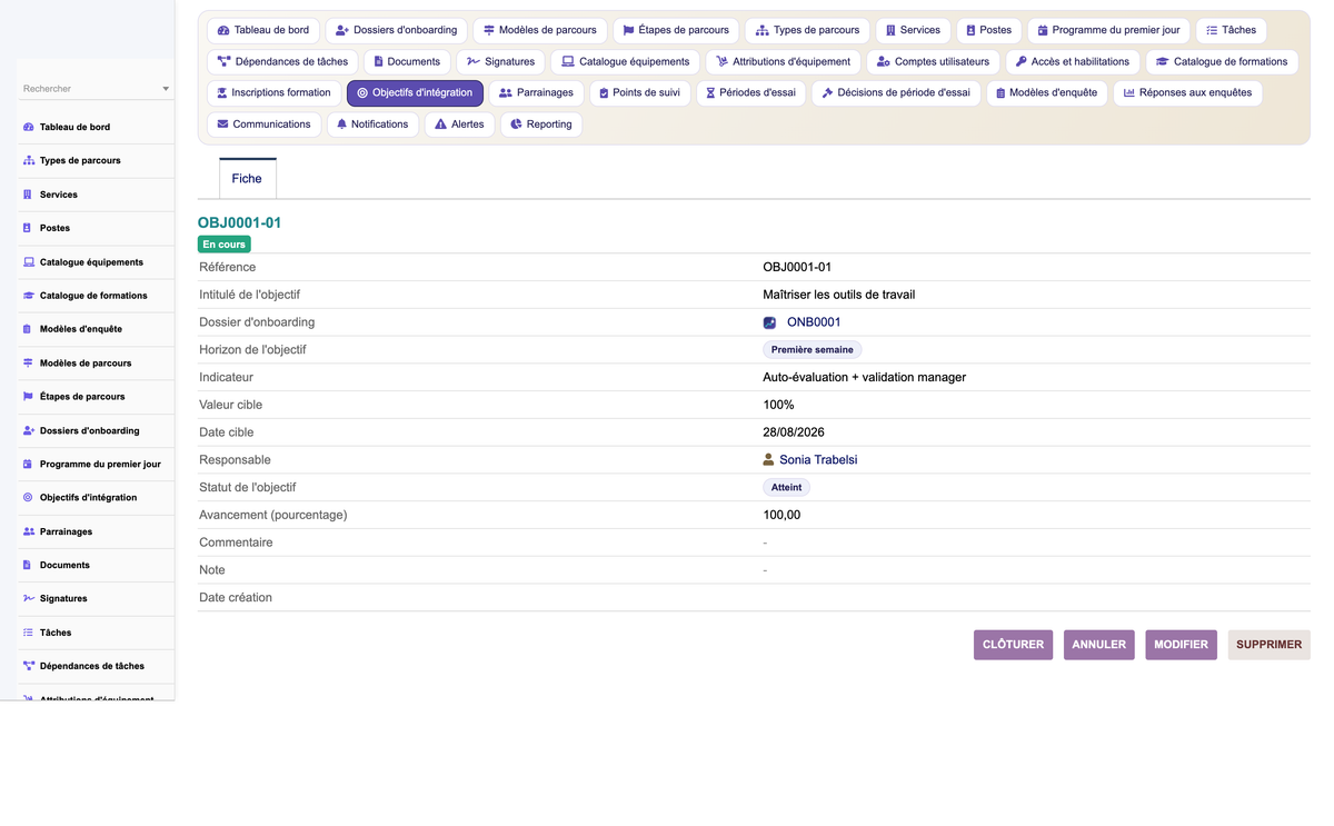 HR Onboarding Management  - Dolibarr