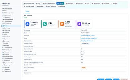 PARCEL MANAGEMENT - Dolibarr