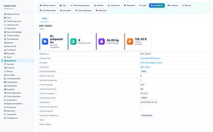 PARCEL MANAGEMENT - Dolibarr