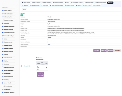 MESSAGING MANAGEMENT - Dolibarr