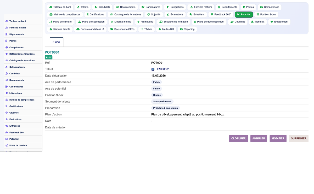 HR Performance Evaluation Management - Dolibarr