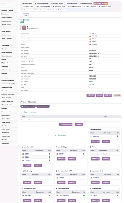 A complete Cosmetics ERP module for Dolibarr