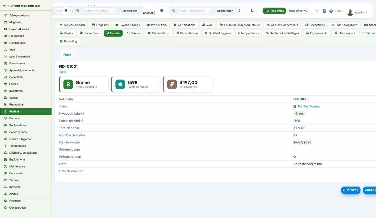 Organic Store Management for Dolibarr