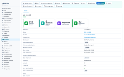 PARCEL MANAGEMENT - Dolibarr