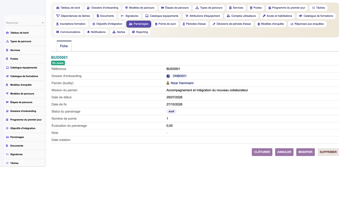 HR Onboarding Management  - Dolibarr