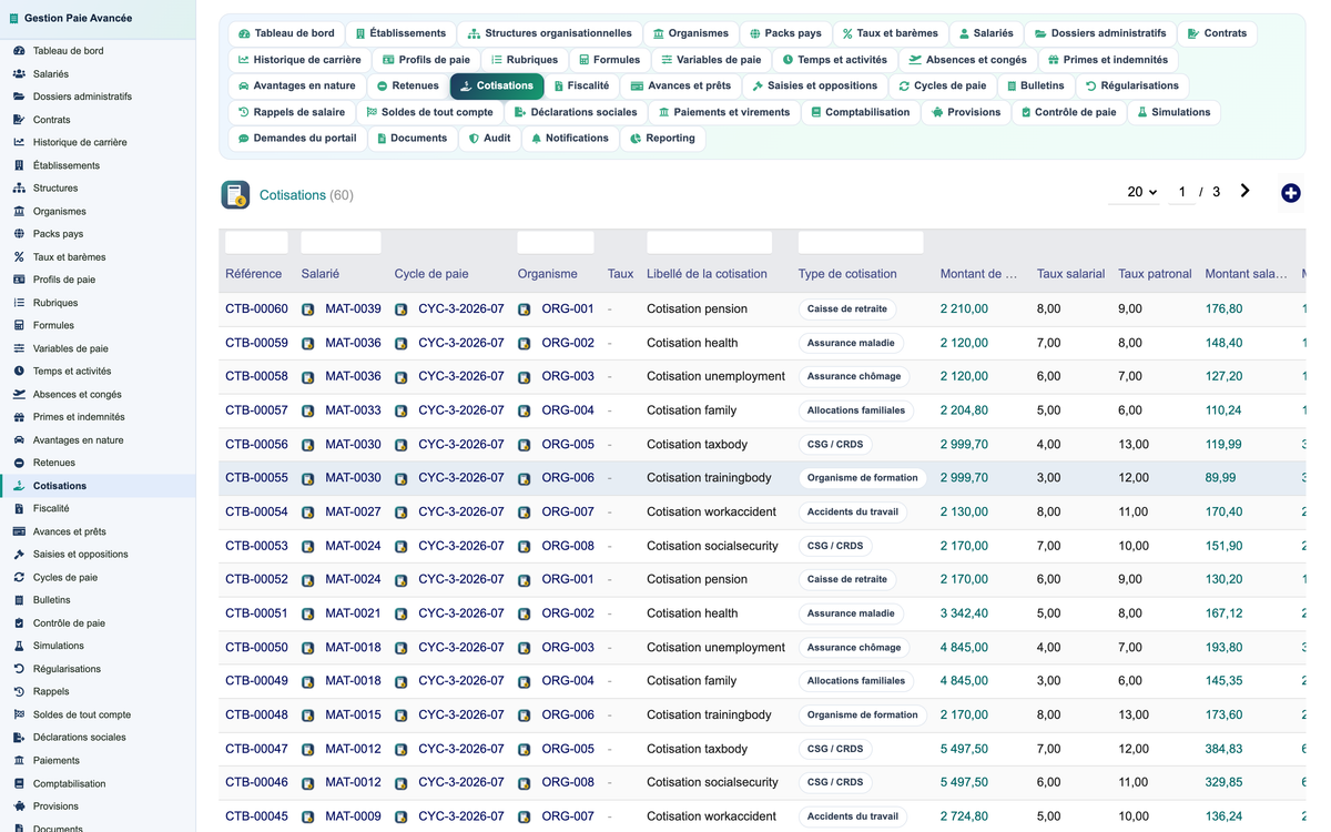 Advanced Payroll Management - Dolibarr