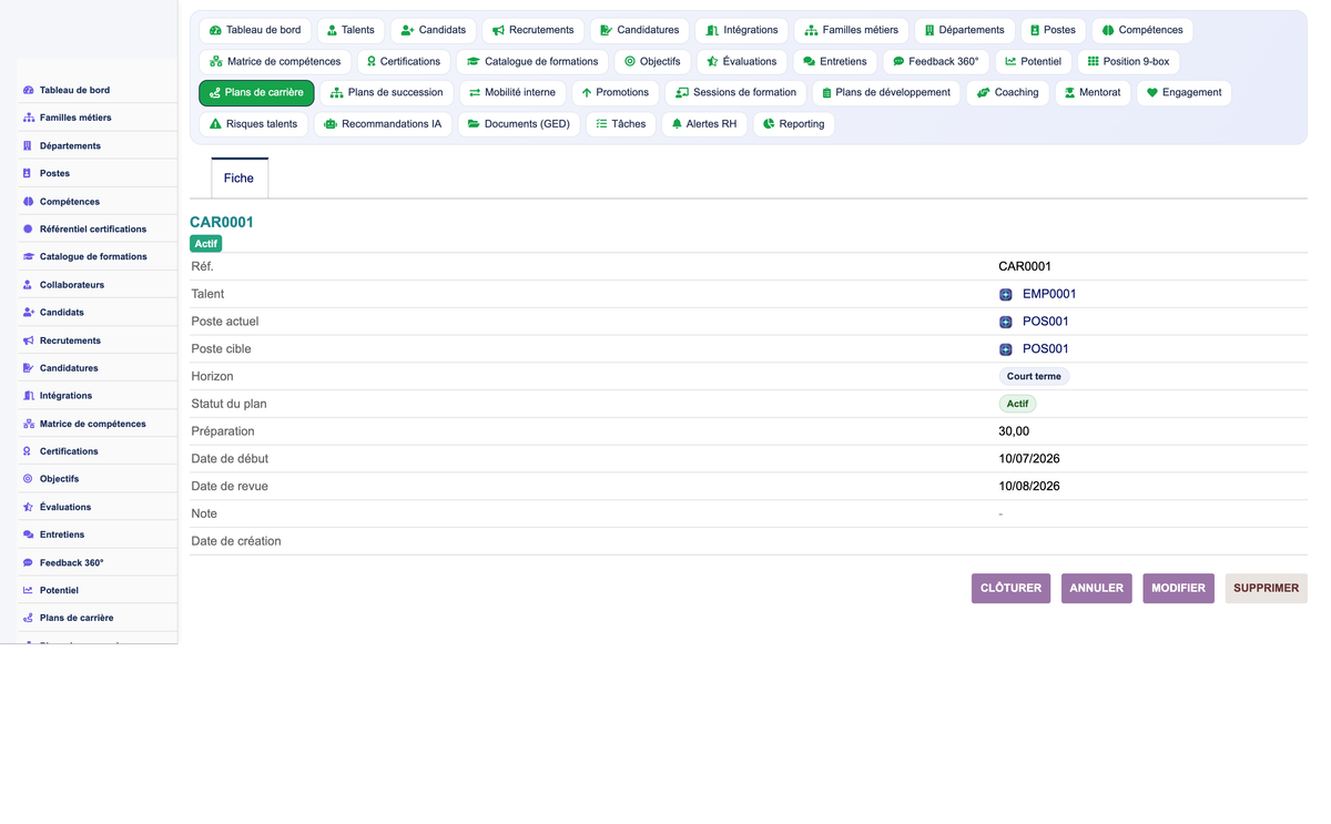 HR Performance Evaluation Management - Dolibarr