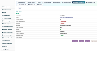 Import Chart of Accounts from CSV or Excel for Dolibarr