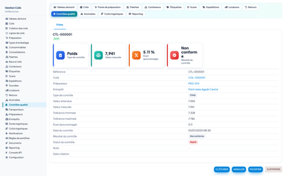 PARCEL MANAGEMENT - Dolibarr