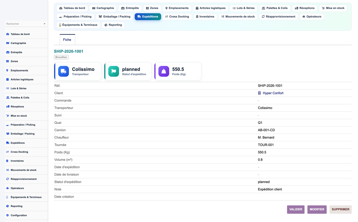 Advanced Warehouse Management System - Dolibarr