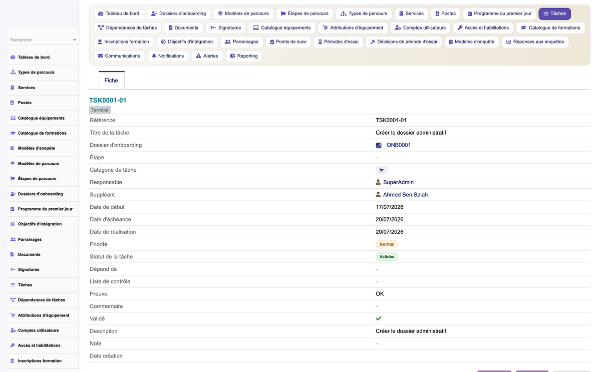 HR Onboarding Management  - Dolibarr