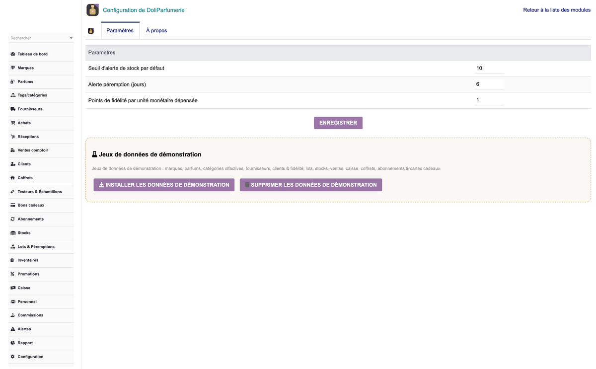 DoliResources - Dolibarr - 33_parametrage_demo