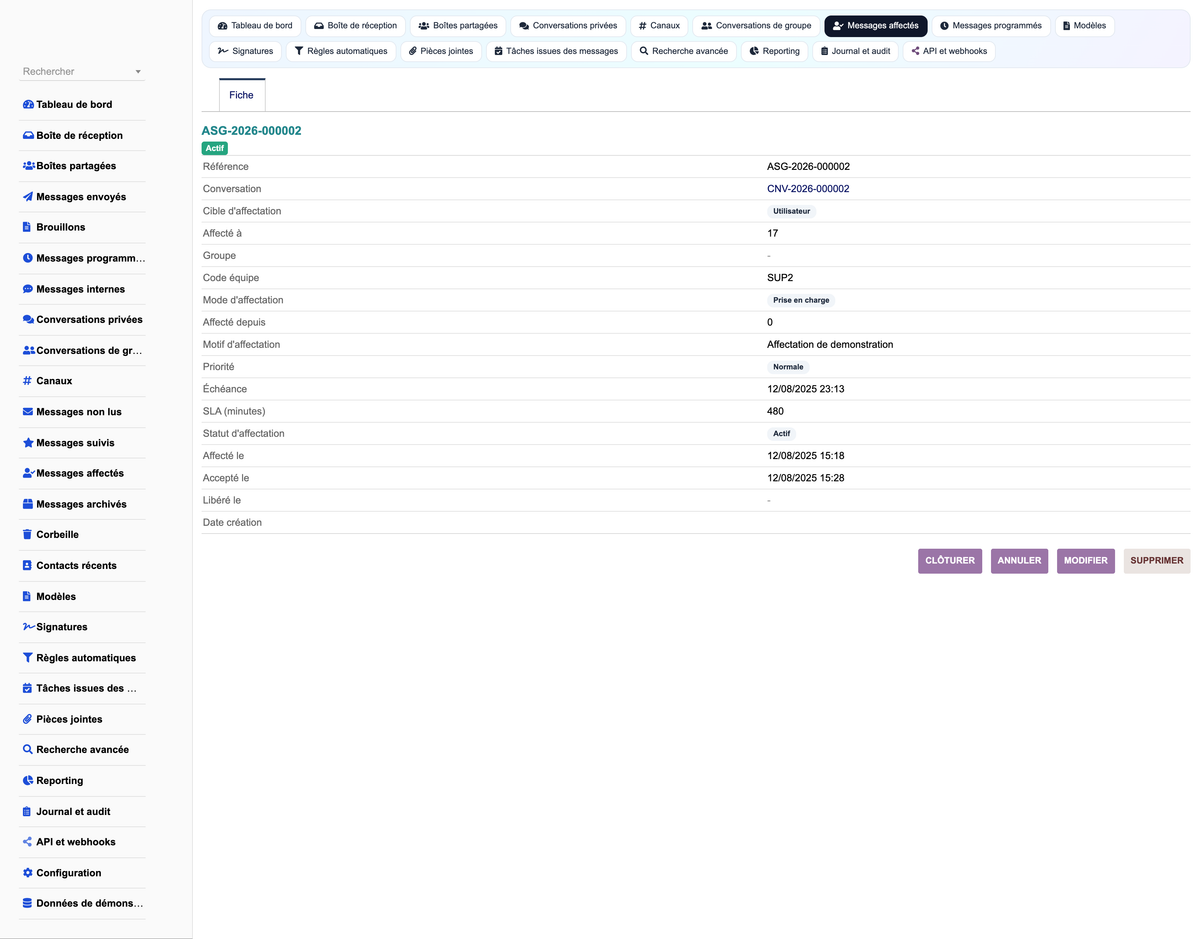 MESSAGING MANAGEMENT - Dolibarr
