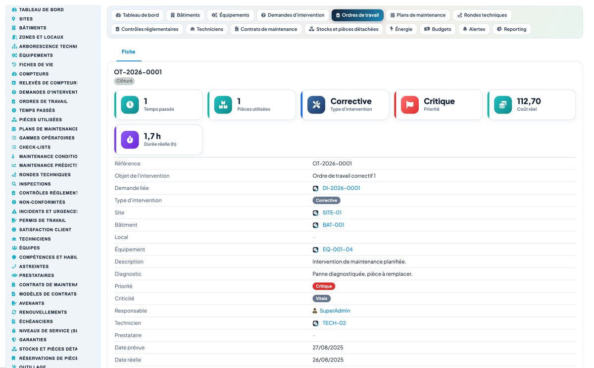 Advanced Maintenance Contract Management - Dolibarr